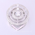 broches broches arrière artificielle diamant broche saphir bleu grande broche ronde